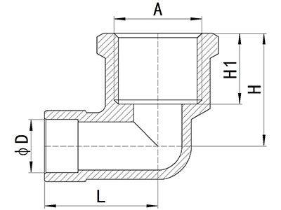 Coude à braser femelle HS340-003