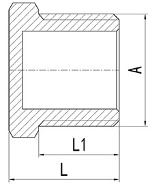 Bouchon hexagonal carré en laiton HS330-012