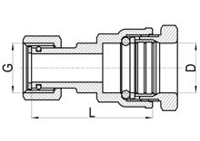 Connecteur droit de robinet C×FI, HS150-011