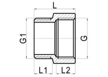 Union égale hexagonale M×F, HS190-005