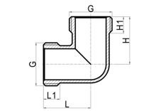 Coude égal M×M, HS190-035