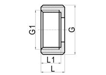 Adaptateur hexagonal interne, HS190-044