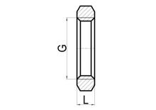 Écrou hexagonal, HS190-058