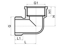  Coude égal M×F (travaux légers), HS190-061