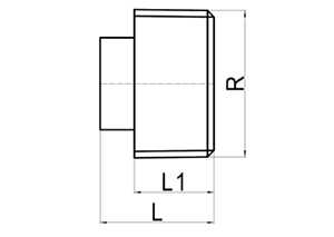 Connecteur carré (filetage conique), HS190-073