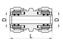 Coupleur droit égal C×C, HS210-001